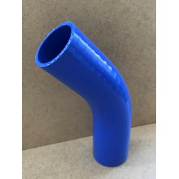 Durite silicone Venair diamètre 54mm - coloris bleu - coudée à 135°